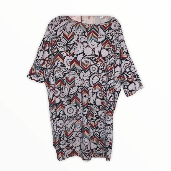 LuLaRoe arrow shirt TUNIC size XL EUC - Picture 7 of 10